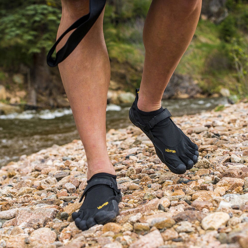 Zapatos De Trail Mujer Negros - FiveFingers Kso - UIALHW-794